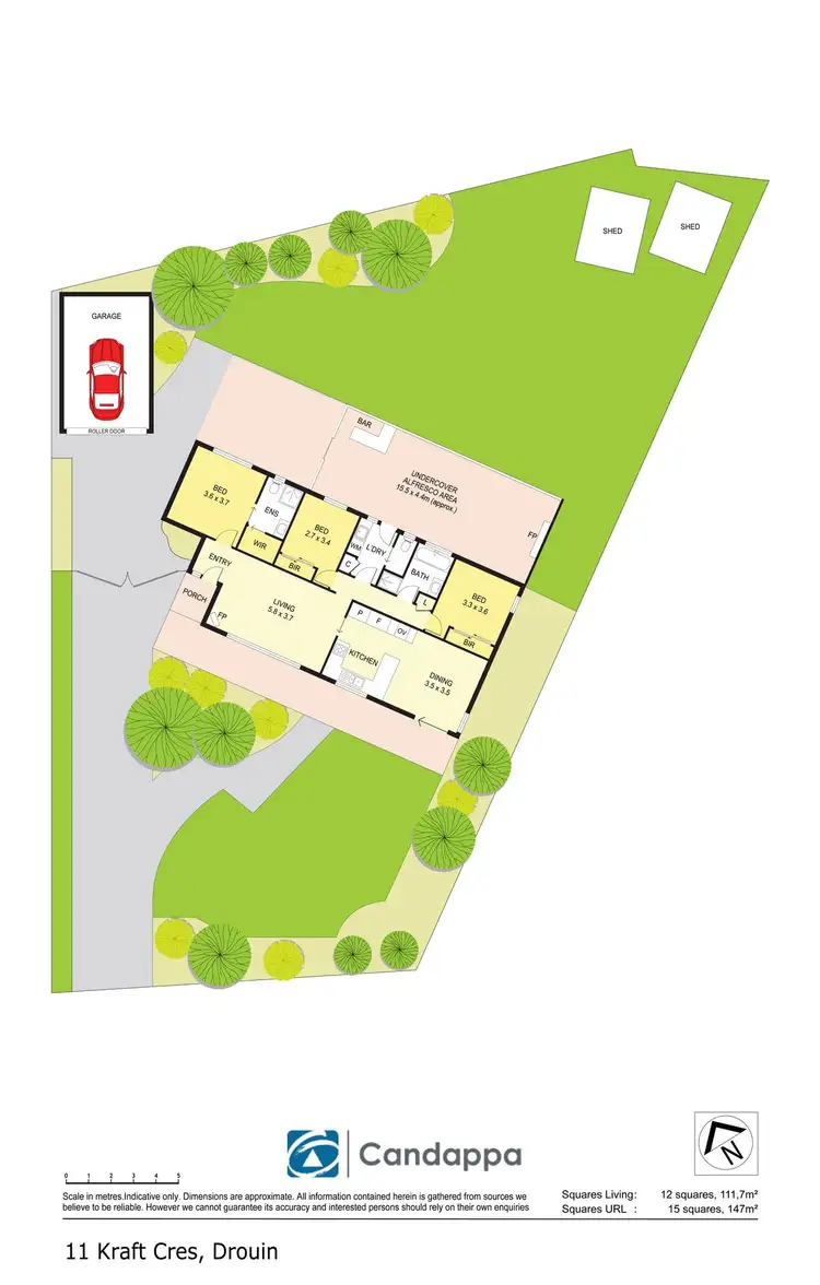 Floorplan of Homely house listing, 11 Kraft Crescent, Drouin VIC 3818