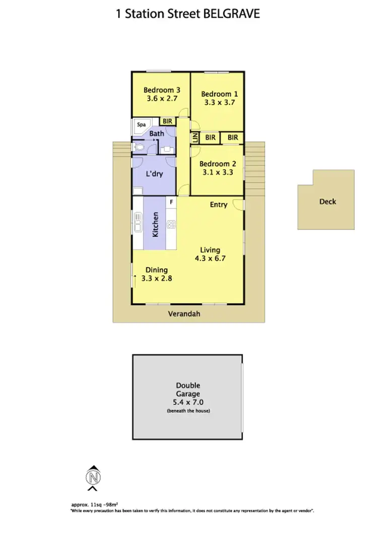 Floorplan of Homely house listing, 1 Station Street, Belgrave VIC 3160