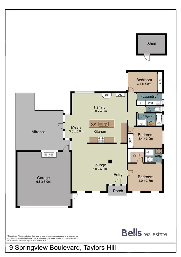 Floorplan of Homely house listing, 9 Springview Boulevard, Taylors Hill VIC 3037