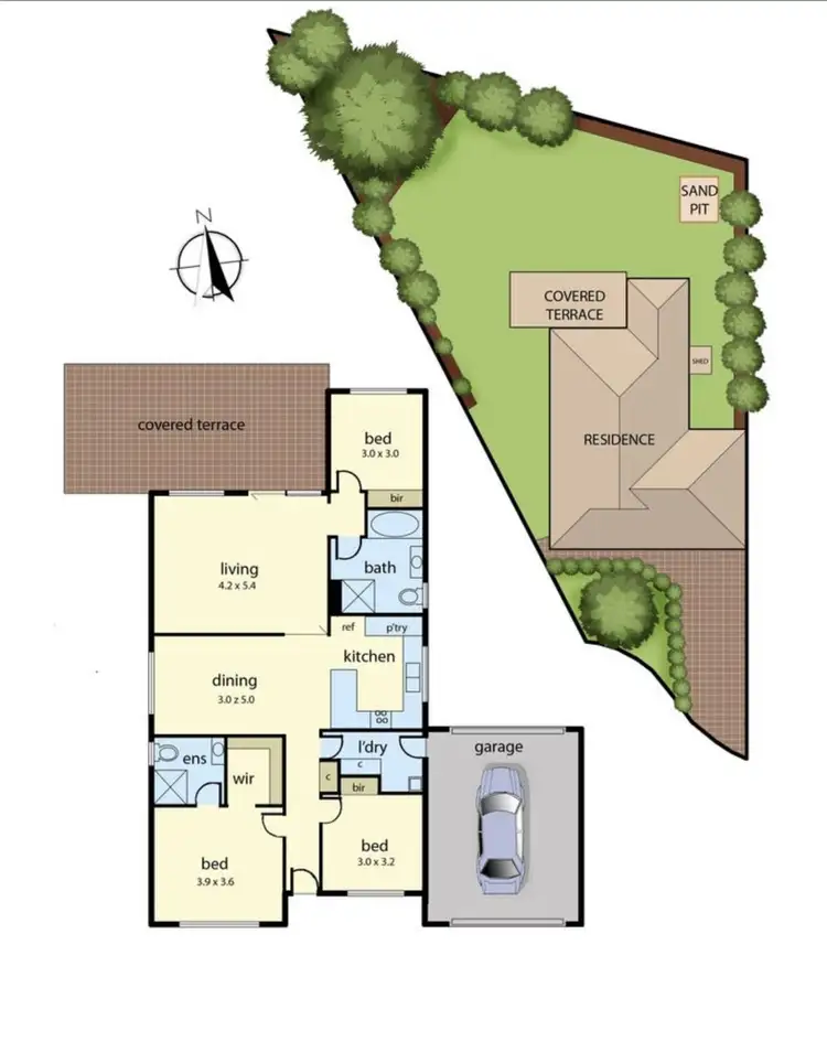 Floorplan of Homely house listing, 23 Rodney Court, Skye VIC 3977