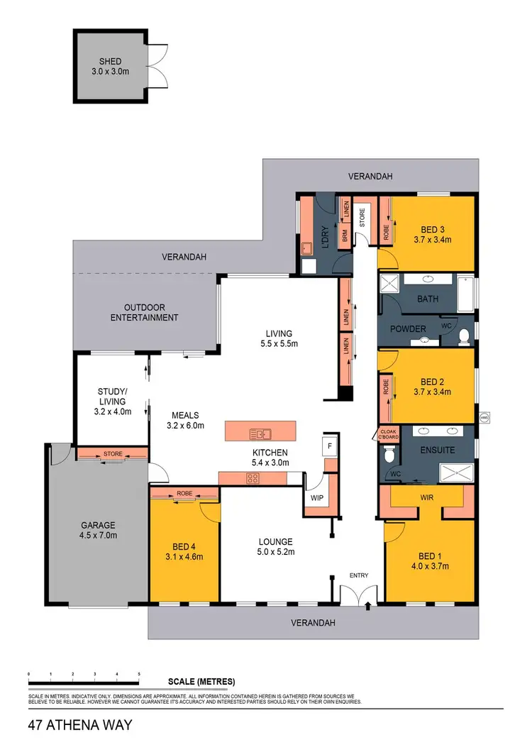 Floorplan of Homely house listing, 47 Athena Way, Strathfieldsaye VIC 3551