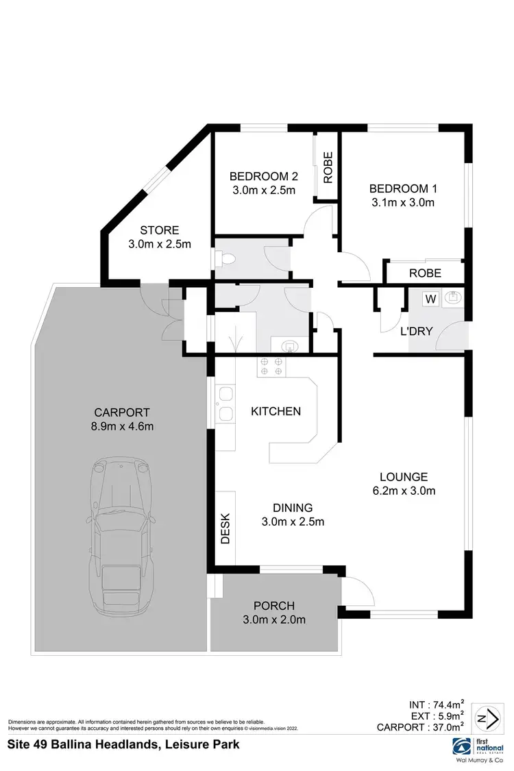 Floorplan of Homely house listing, 49/35 Skennars Head Road, Skennars Head NSW 2478