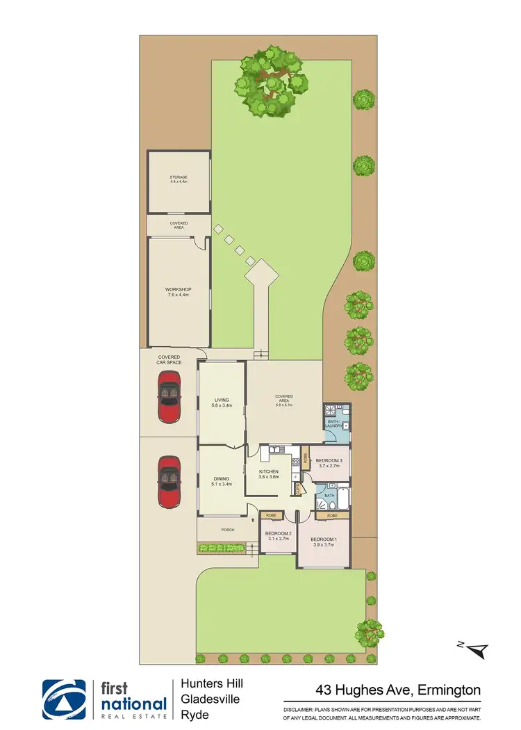 Floorplan of Homely house listing, 43 Hughes Avenue, Ermington NSW 2115