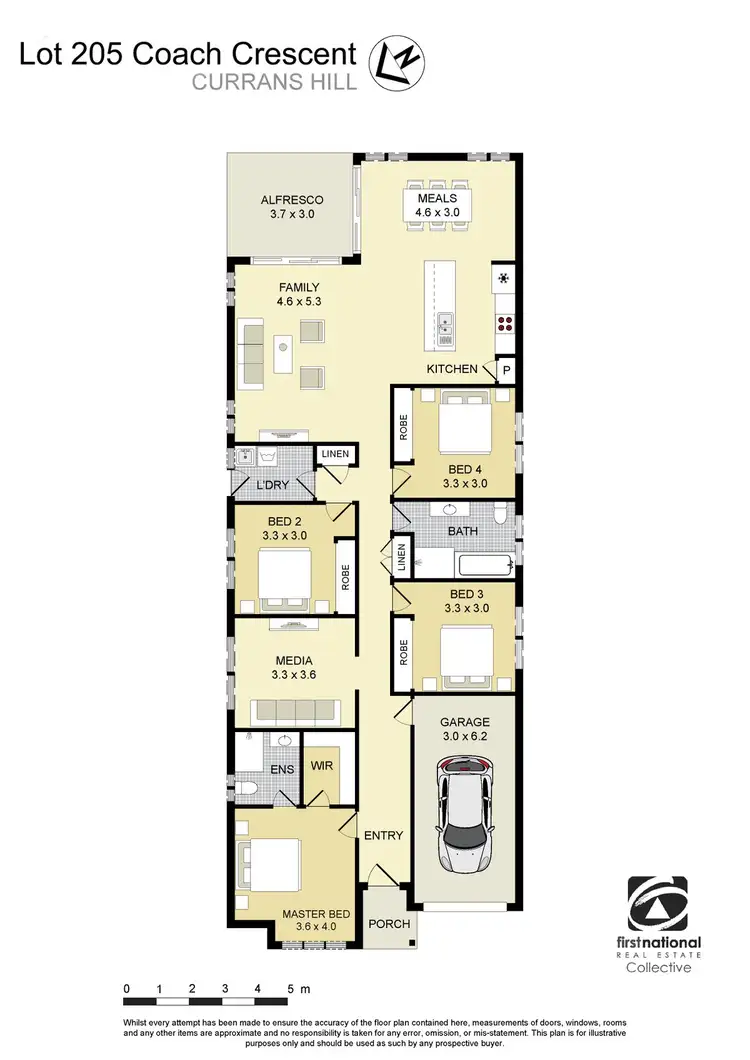 Floorplan of Homely semi-detached listing, Lot 205 (1) Coach crescent, Currans Hill NSW 2567