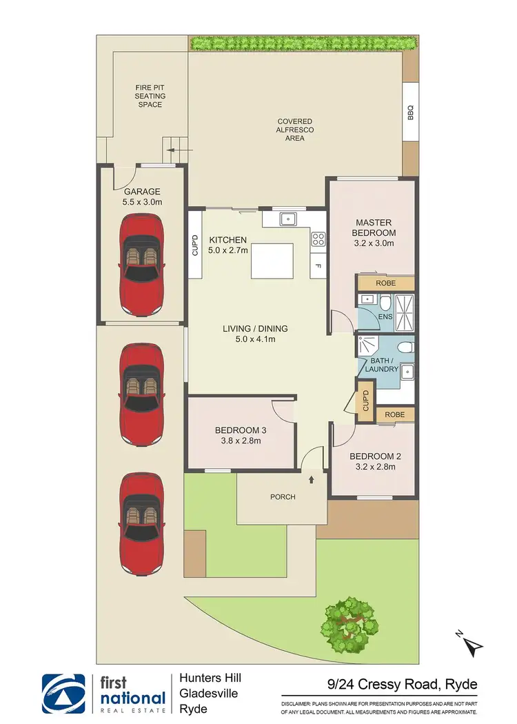 Floorplan of Homely villa listing, 9/24 Cressy Road, Ryde NSW 2112