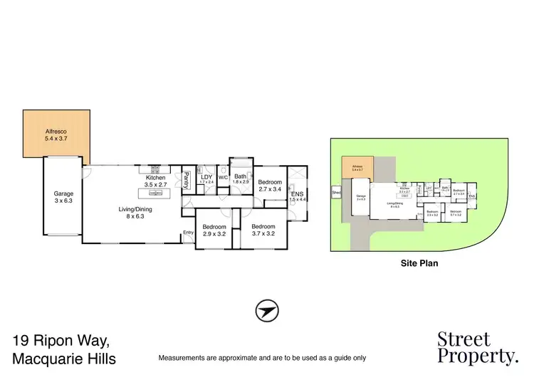 Floorplan of Homely house listing, 19 Ripon Way, Macquarie Hills NSW 2285