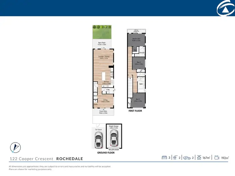 Floorplan of Homely townhouse listing, 122 Cooper Crescent, Rochedale QLD 4123