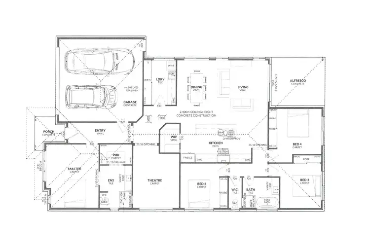 Floorplan of Homely house listing, 4 Gould Parade, Red Cliffs VIC 3496
