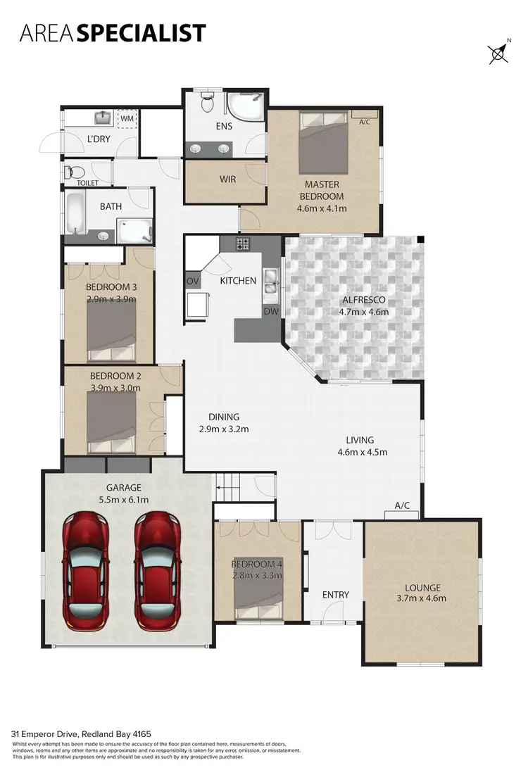 Floorplan of Homely house listing, 31 Emperor Drive, Redland Bay QLD 4165
