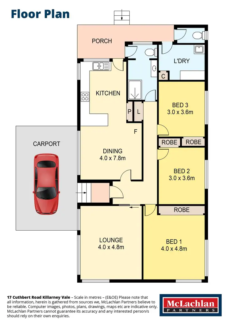 Floorplan of Homely house listing, 1/60 Cuthbert Road, Killarney Vale NSW 2261