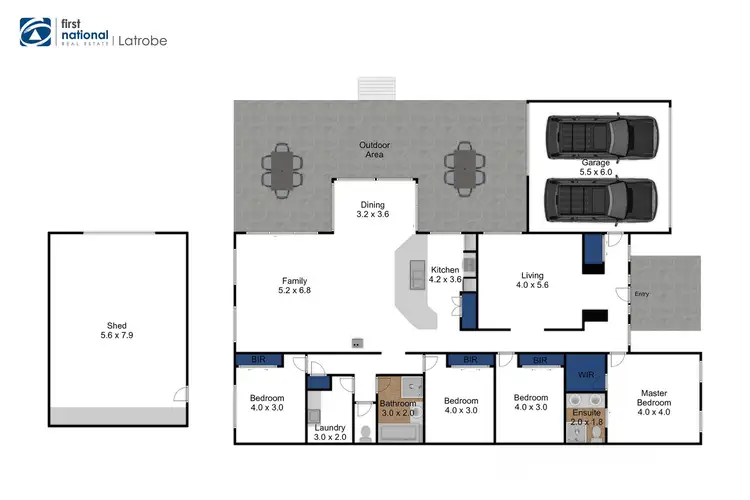 Floorplan of Homely house listing, 12 Dublin Place, Traralgon VIC 3844