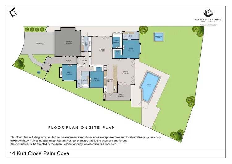 Floorplan of Homely house listing, 14 Kurt Close, Palm Cove QLD 4879
