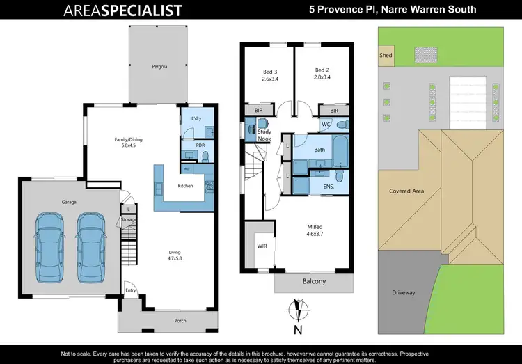 Floorplan of Homely house listing, 5 Provence Place, Narre Warren South VIC 3805
