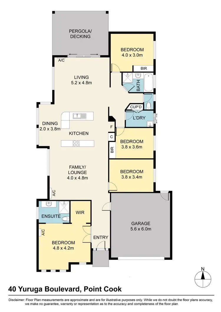 Floorplan of Homely house listing, 40 Yuruga Boulevard, Point Cook VIC 3030