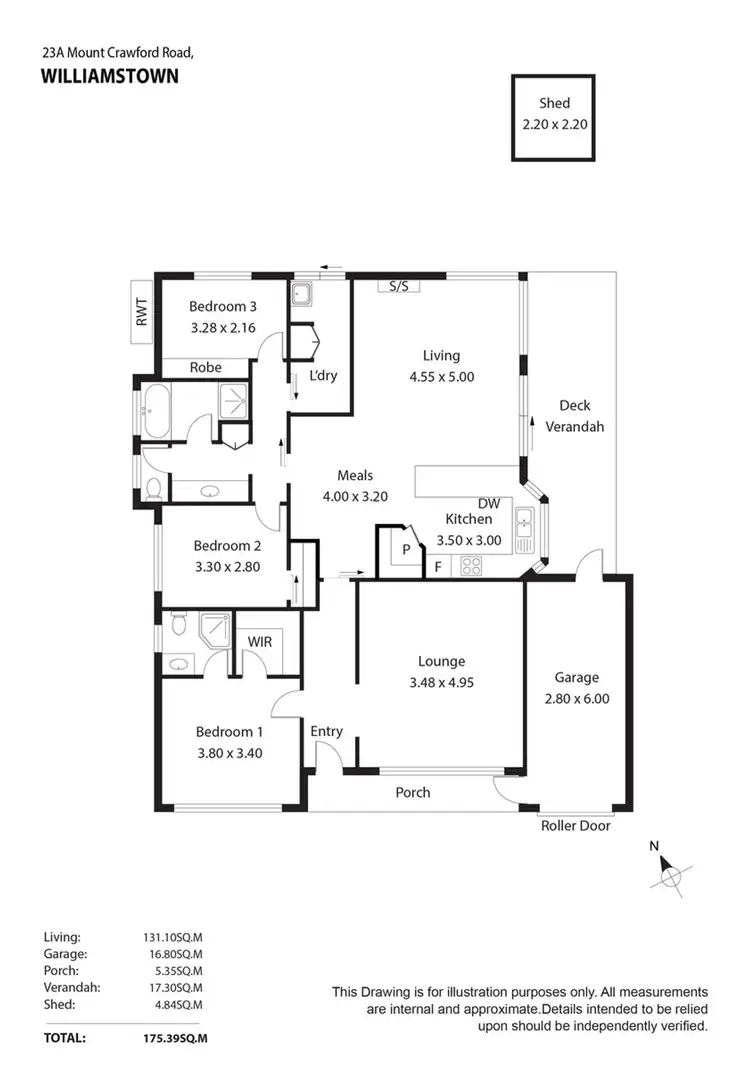 Floorplan of Homely house listing, 23A Mount Crawford Road, Williamstown SA 5351