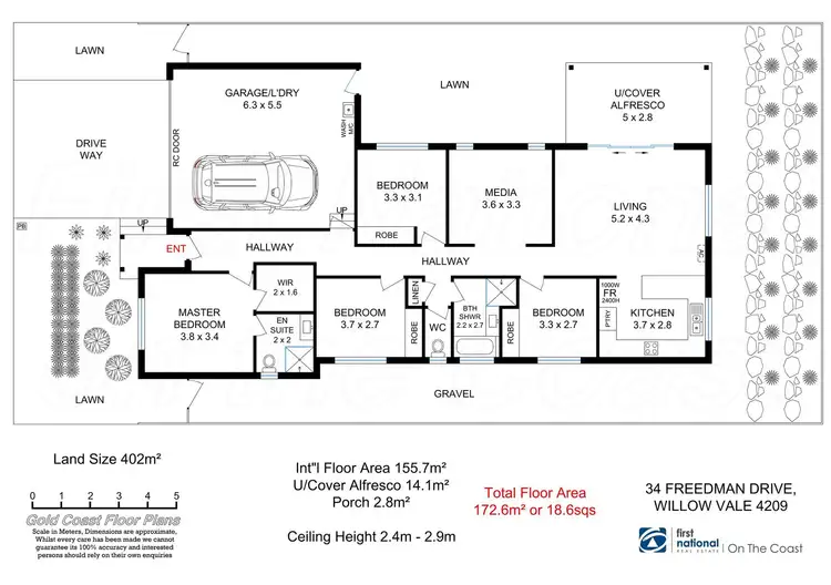 Floorplan of Homely house listing, 34 Freedman Drive, Willow Vale QLD 4209