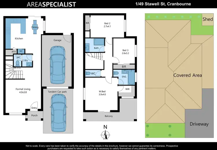 Floorplan of Homely townhouse listing, 1/49 Stawell Street, Cranbourne VIC 3977