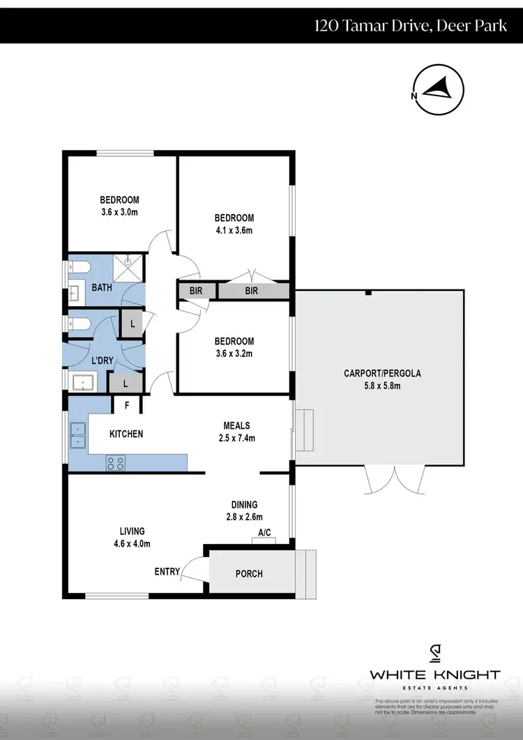 Floorplan of Homely house listing, 120 Tamar Drive, Deer Park VIC 3023