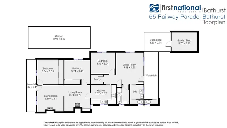 Floorplan of Homely house listing, 65 Railway Parade, Bathurst NSW 2795