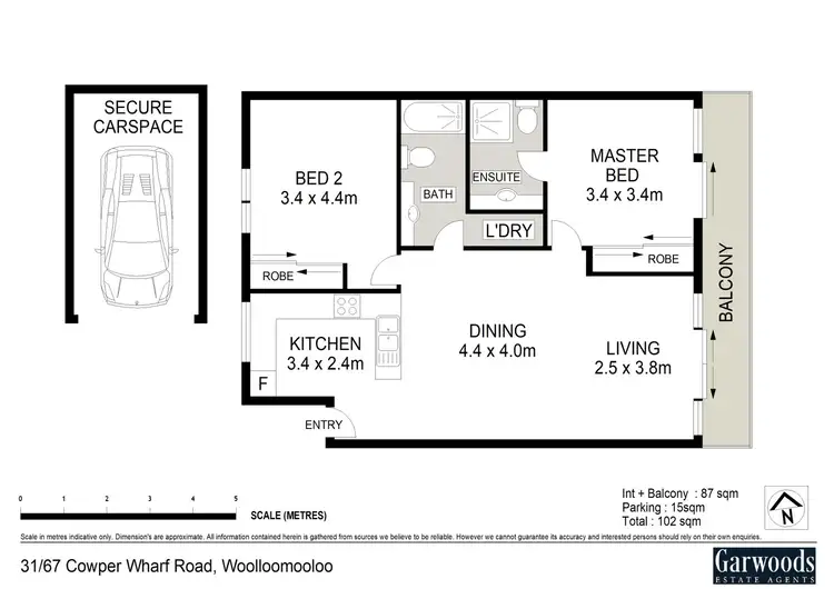 Floorplan of Homely apartment listing, 31/67 Cowper Wharf Roadway, Woolloomooloo NSW 2011