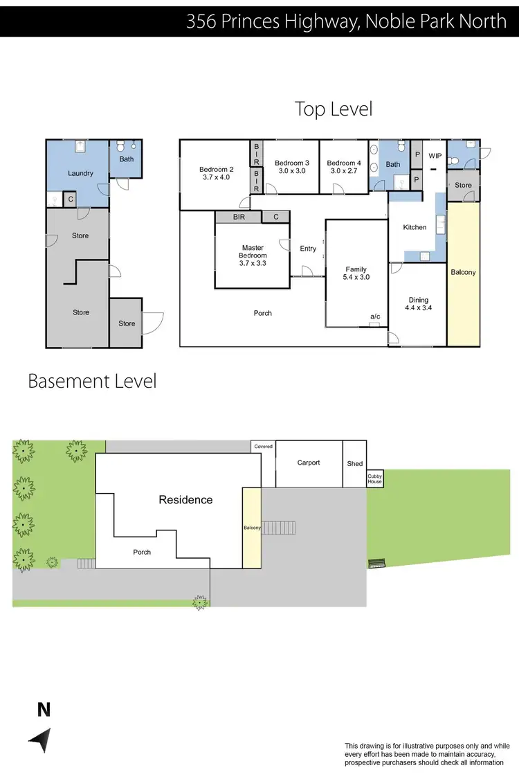 Floorplan of Homely house listing, 356 Princes Highway, Noble Park North VIC 3174