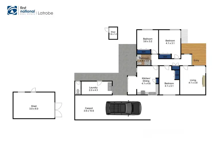 Floorplan of Homely house listing, 35 Scott Avenue, Moe VIC 3825