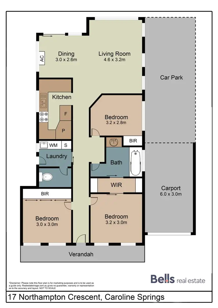 Floorplan of Homely house listing, 17 Northampton Crescent, Caroline Springs VIC 3023