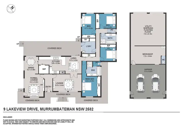 Floorplan of Homely house listing, 9 Lakeview Drive, Murrumbateman NSW 2582