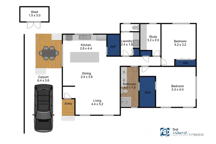 Floorplan of Homely retirement listing, R59/35 Airfield Road, Traralgon VIC 3844