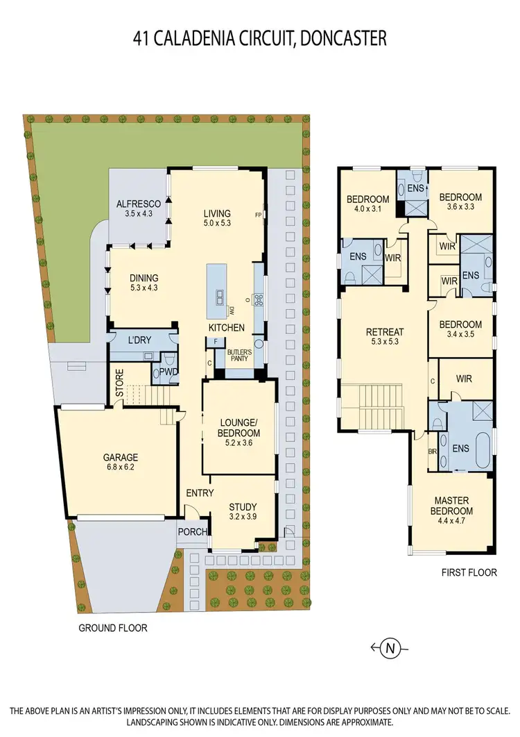 Floorplan of Homely house listing, 41 Caladenia Circuit, Doncaster VIC 3108