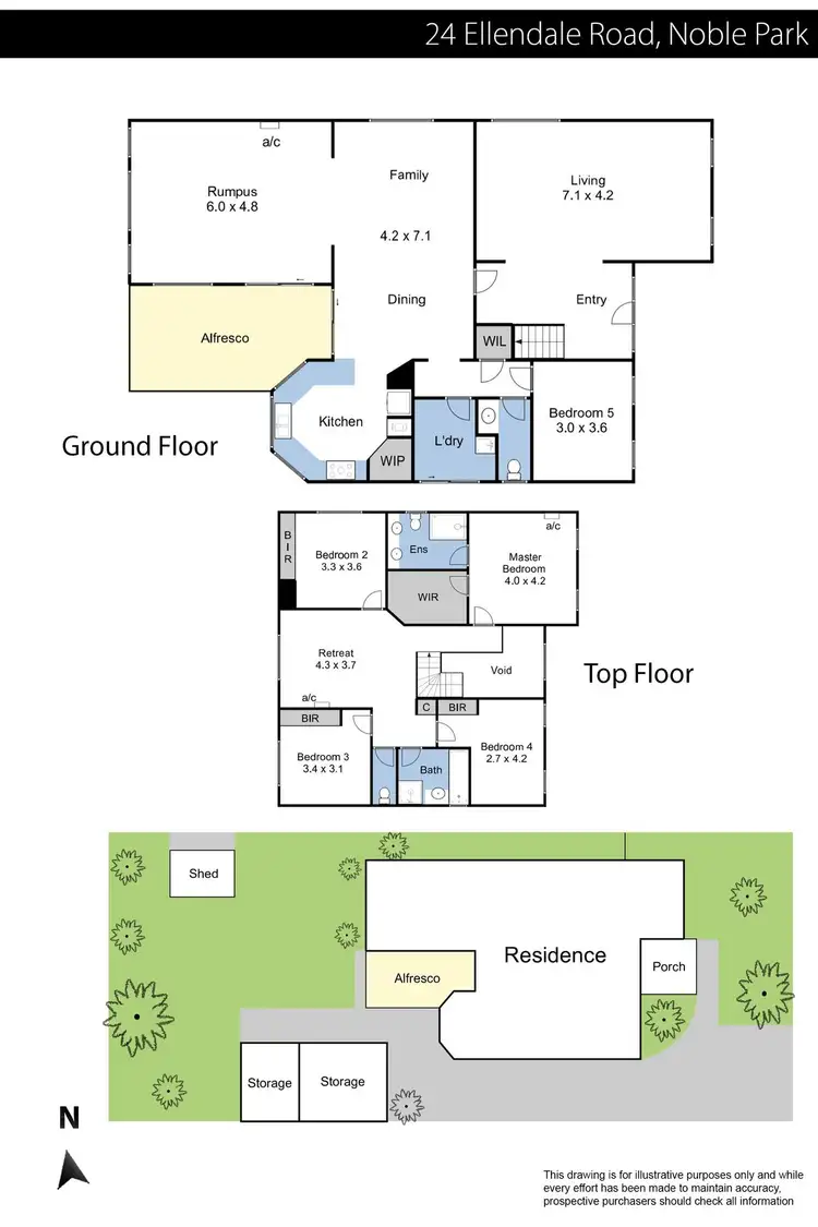 Floorplan of Homely house listing, 24 Ellendale Road, Noble Park VIC 3174