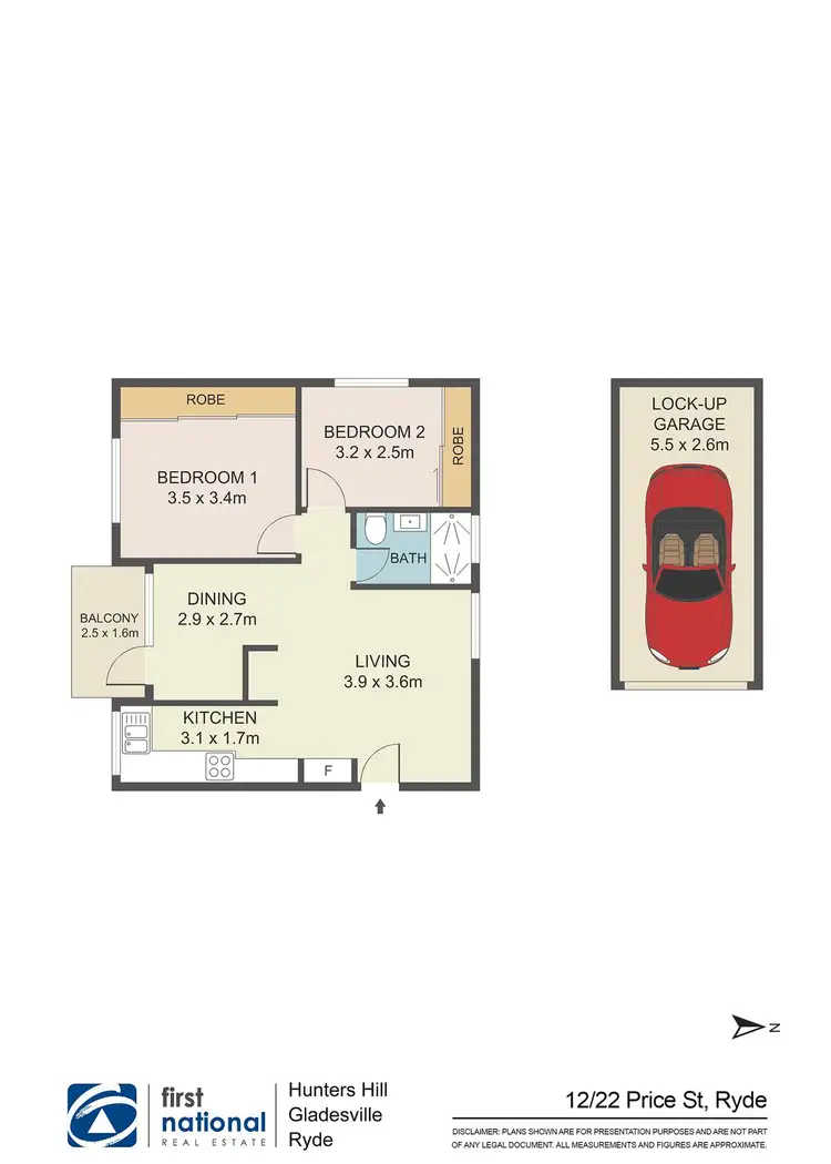 Floorplan of Homely apartment listing, 12/22 Price Street, Ryde NSW 2112