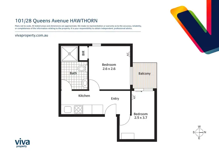 Floorplan of Homely apartment listing, 101/28 Queens Avenue, Hawthorn VIC 3122