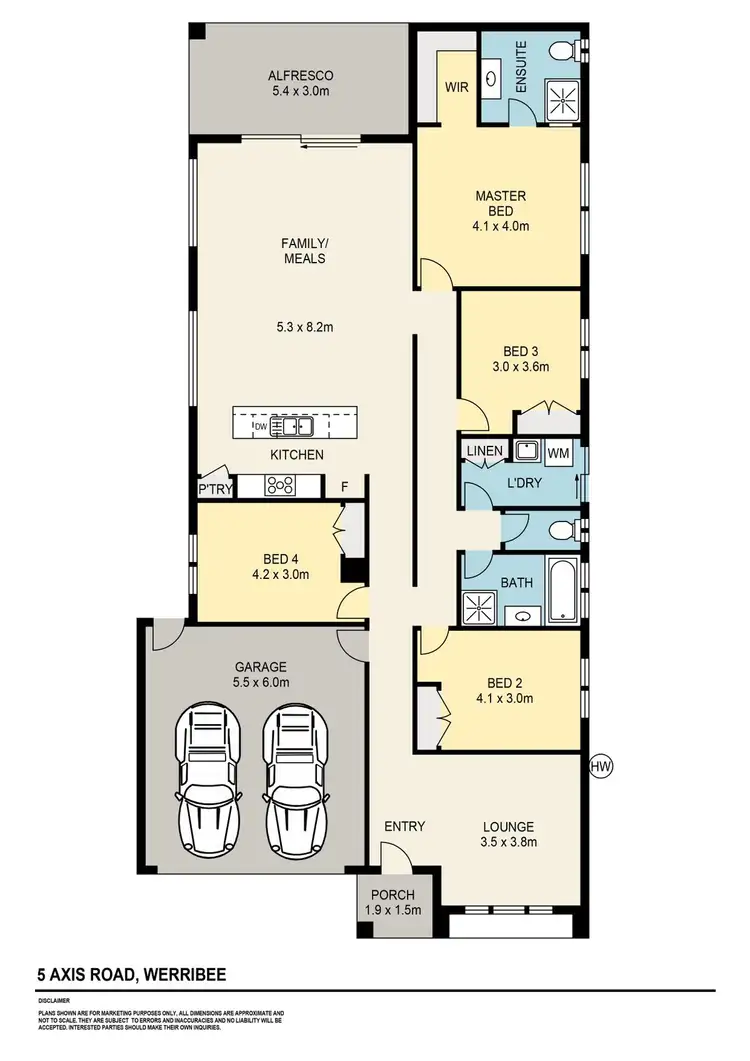 Floorplan of Homely house listing, 5 Axis Road, Werribee VIC 3030