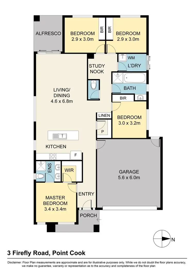 Floorplan of Homely house listing, 3 Firefly Road, Point Cook VIC 3030
