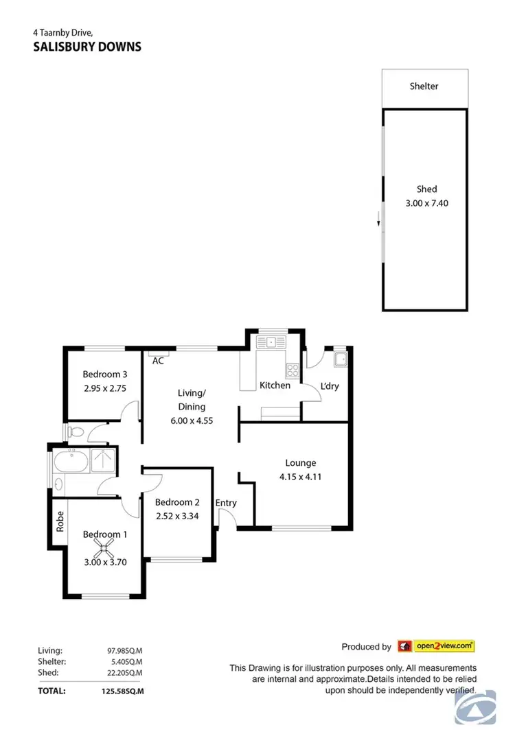 Floorplan of Homely house listing, 4 Taarnby Drive, Salisbury Downs SA 5108