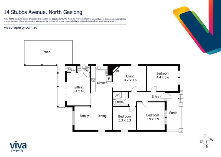 Floorplan of Homely house listing, 14 Stubbs Avenue, North Geelong VIC 3215