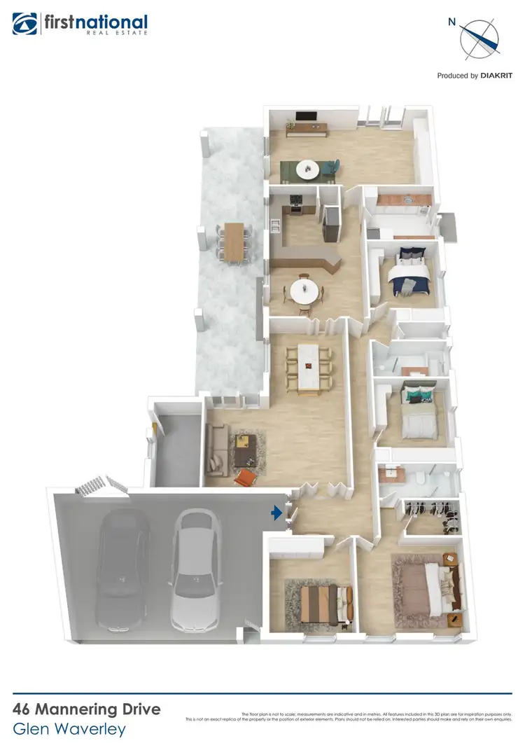 Floorplan of Homely house listing, 46 Mannering Drive, Glen Waverley VIC 3150