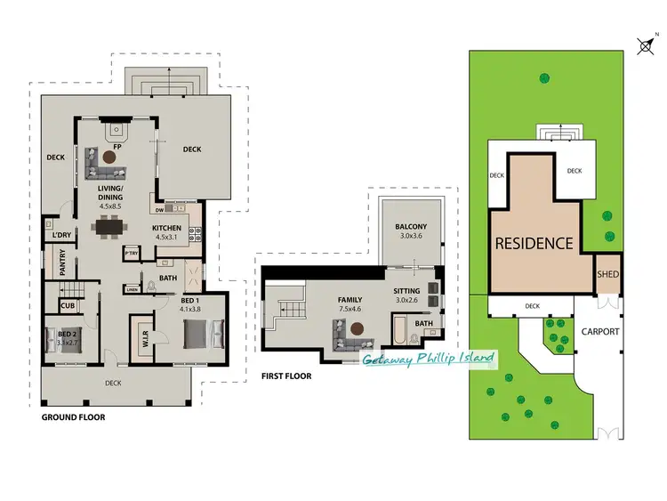 Floorplan of Homely house listing, 90 Harris Road, Ventnor VIC 3922