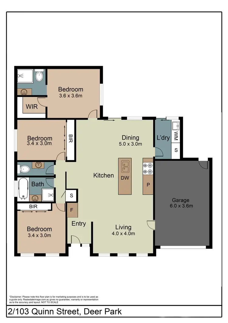 Floorplan of Homely unit listing, 2/103 Quinn Street, Deer Park VIC 3023