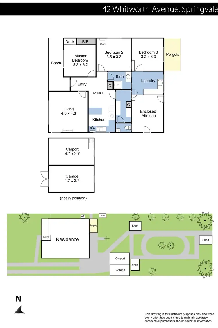 Floorplan of Homely house listing, 42 Whitworth Avenue, Springvale VIC 3171