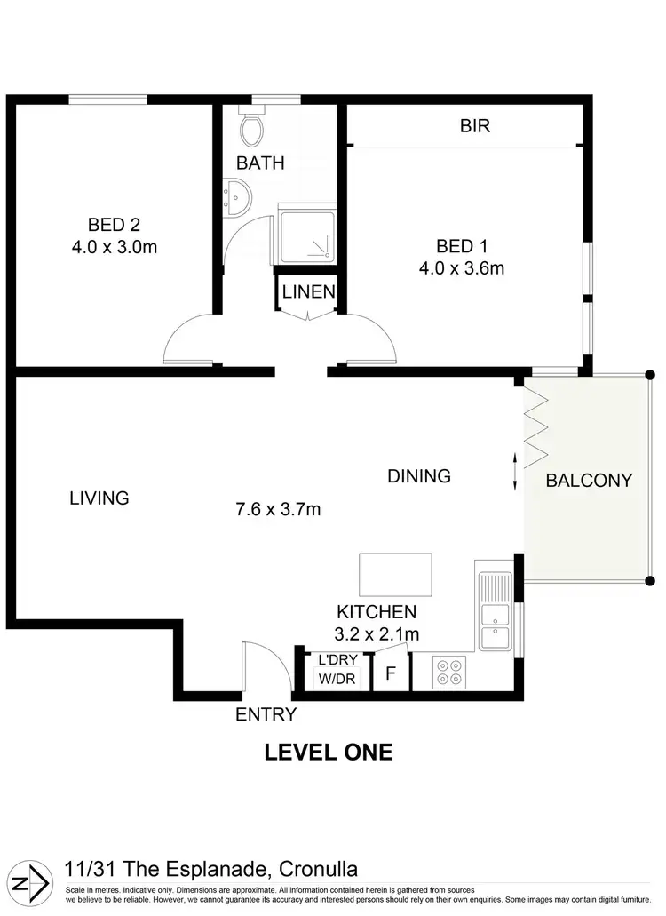 Floorplan of Homely apartment listing, 11/31 The Esplanade, Cronulla NSW 2230