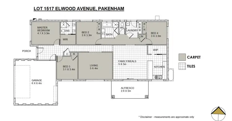 Floorplan of Homely house listing, 43 Elwood Avenue, Pakenham VIC 3810