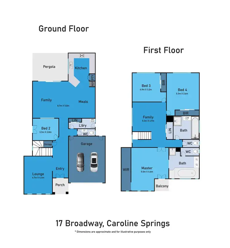 Floorplan of Homely house listing, 17 Broadway, Caroline Springs VIC 3023