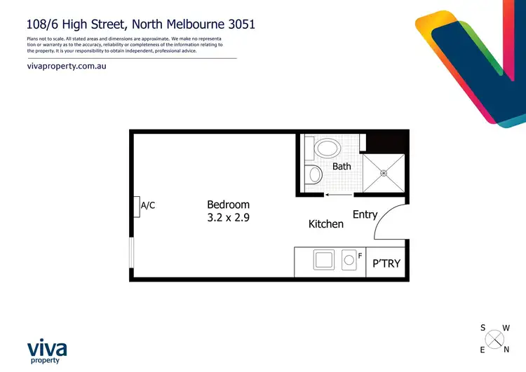 Floorplan of Homely apartment listing, 108/6 High Street, North Melbourne VIC 3051