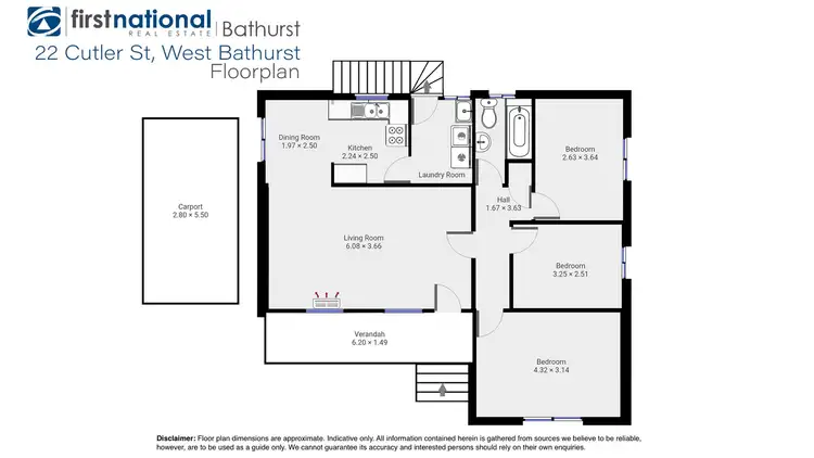 Floorplan of Homely house listing, 22 Cutler Street, West Bathurst NSW 2795