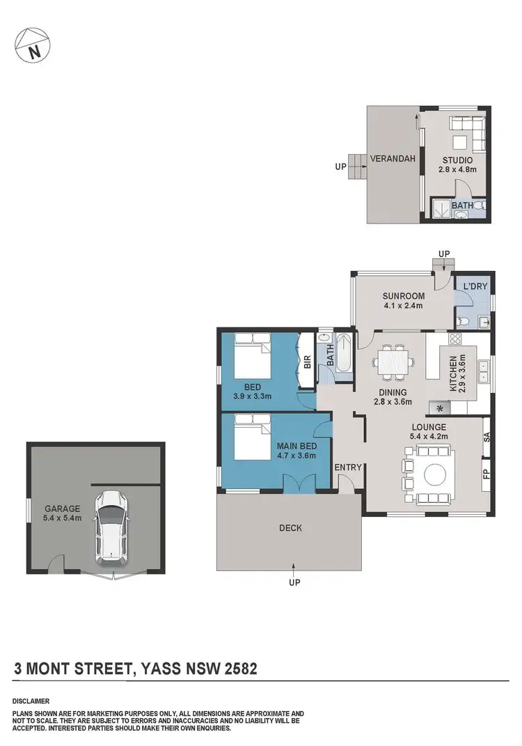 Floorplan of Homely house listing, 3 Mont Street, Yass NSW 2582