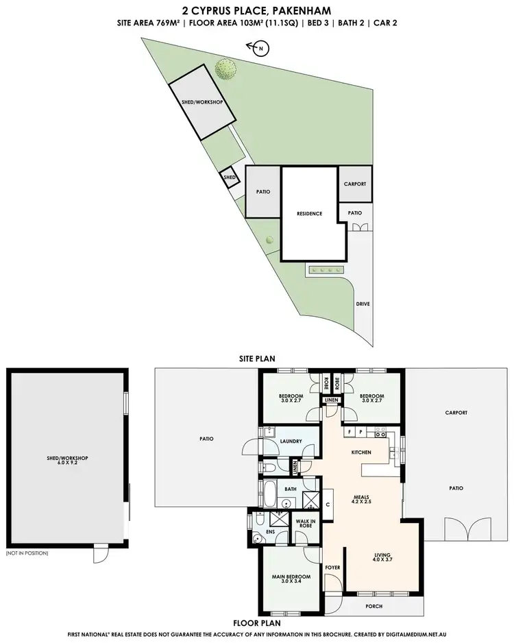 Floorplan of Homely house listing, 2 Cyprus Place, Pakenham VIC 3810