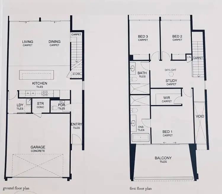 Floorplan of Homely townhouse listing, 12 Bombala Street, Springvale VIC 3171