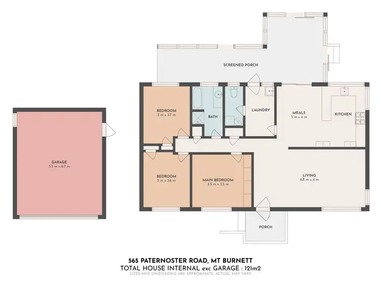 Floorplan of Homely house listing, 565 Paternoster Road, Mount Burnett VIC 3781